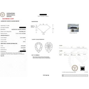 2.0 CT Pear East-West Cathedral Engagement Ring in 18k White Gold