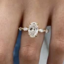 oval diamond engagement ring 14k gold dubai igi certified