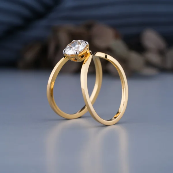 1.50CT Round Brilliant D VVS2 IGI Lab Diamond Ring in 14K Yellow Gold – Classic Solitaire Engagement