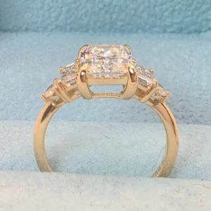 2.30ct Radiant Cut Lab Grown Diamond Engagement Ring in 14K White Gold – D VVS2 IGI Certified