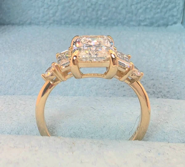 2.30ct Radiant Cut Lab Grown Diamond Engagement Ring in 14K White Gold – D VVS2 IGI Certified