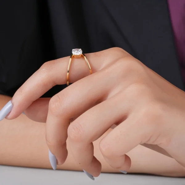 1.50CT Round Brilliant D VVS2 IGI Lab Diamond Ring in 14K Yellow Gold – Classic Solitaire Engagement
