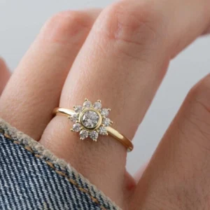 Lab Grown Diamond Engagement Ring 1.50 CTW Round IGI Certified D VVS2 in 14K Yellow Gold – Dubai UAE