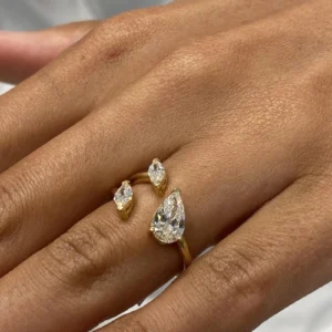 2-carat-pear-marquise-lab-grown-diamond-open-ring-dubai-14k-gold