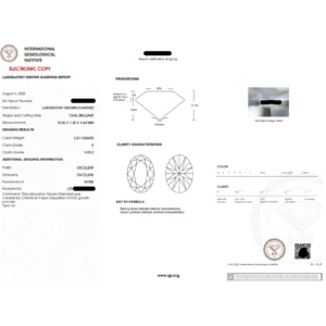 2.05 Ct Oval Lab-Grown Diamond Engagement Ring in Platinum | IGI Certified E VVS2