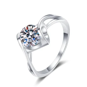 1.00 Ct Round Lab-Grown Diamond Engagement Ring in 14K White Gold | D Color VVS2 IGI Certified Solitaire