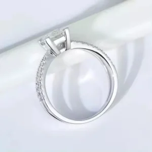 2.30 CT Princess Cut Lab Diamond Engagement Ring in 14K White Gold – IGI Certified E VVS2