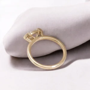 1.00 Ct Marquise Lab Grown Diamond Ring 14K Yellow Gold Dubai – IGI Certified E VVS2