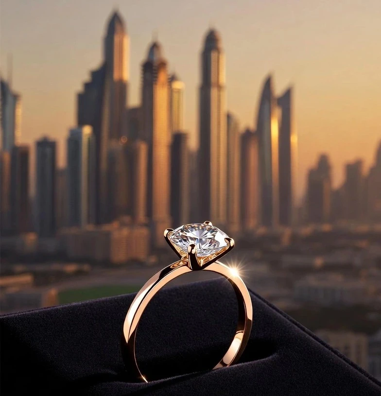 lab grown diamond ring Dubai IGI certified