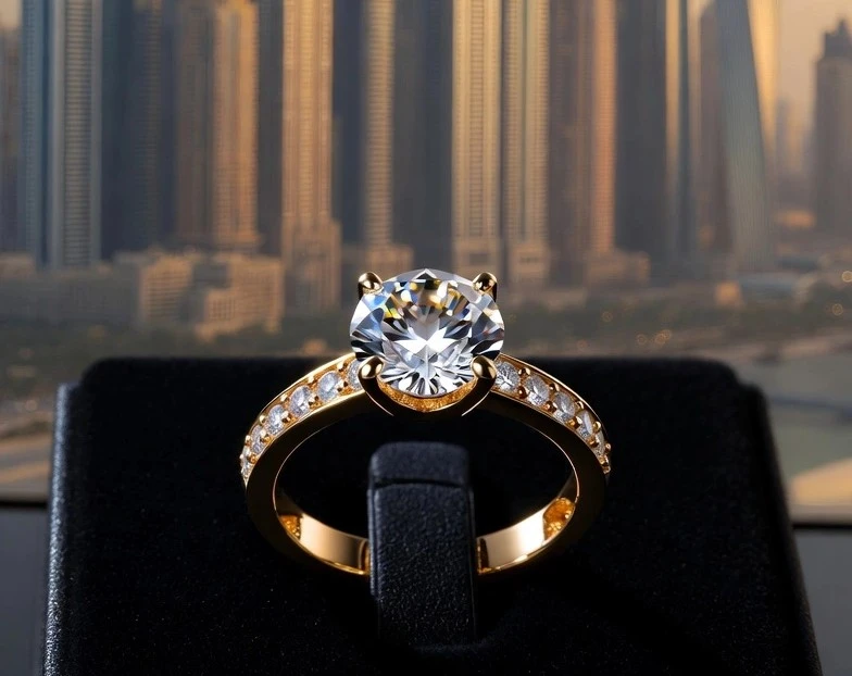 lab grown diamond ring Dubai IGI certified