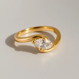 Marquise Lab Grown Diamond Engagement Ring 14K Gold Dubai – 1.50CT IGI D VVS2