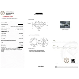1 Ct Round CVD Diamond Engagement Ring in 14K White Gold – IGI Certified Solitaire | Handmade in Dubai