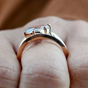 2ct Pear Cut CVD Diamond Engagement Ring in 18k Rose Gold | Dubai Jewel Factory