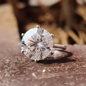 6 Carat IGI Certified Lab Grown Diamond Engagement Ring in 14K White Gold – Dubai UAE