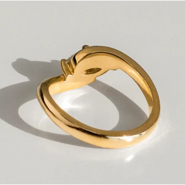Marquise Lab Grown Diamond Engagement Ring 18K Yellow Gold Dubai – 1.50 CT IGI D VVS2