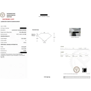 1.90 CTW Lab Grown Diamond Engagement Ring in 14K White Gold Dubai – IGI Certified Oval Cut
