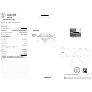 2CTW Two Stone Diamond Engagement Ring 14K Gold IGI Certified E VVS2 – Dubai UAE