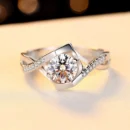 14K white gold 1.1 carat round brilliant lab grown diamond engagement ring Dubai UAE IGI certified VS1 solitaire ring