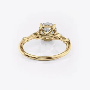 Round Cut Lab Grown Diamond Ring 14K Yellow Gold Dubai – 1.85 Ct IGI Certified Wedding Ring