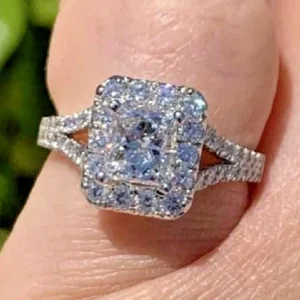 1.40 Ct Radiant Lab Diamond Engagement Ring Dubai – IGI D VVS1 CVD Diamond in 14K White Gold