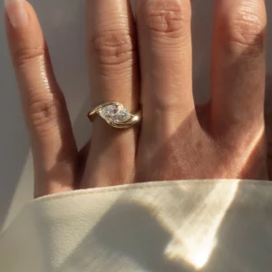 Marquise Lab Grown Diamond Engagement Ring 14K Gold Dubai – 1.50CT IGI D VVS2