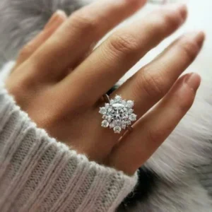 Lab Grown Diamond Engagement Ring 14K White Gold Dubai – 1.80CT Round D VVS2 IGI Certified