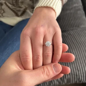 2.00 Ct Round Brilliant Diamond Engagement Ring in 14K White Gold – IGI Certified Classic Solitaire