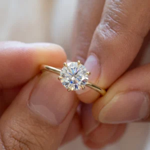 2.00 Ct Round Brilliant Diamond Engagement Ring in 14K White Gold – IGI Certified Classic Solitaire