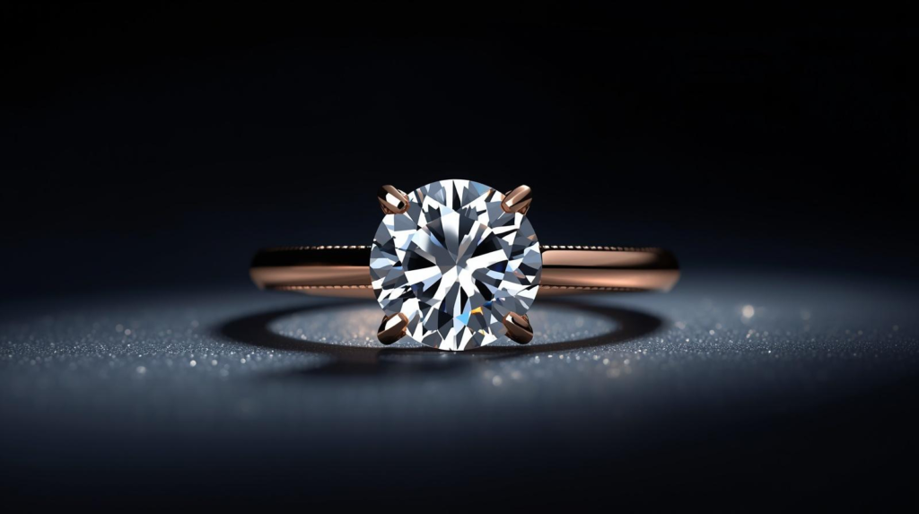 IGI certified lab diamond engagement ring Dubai