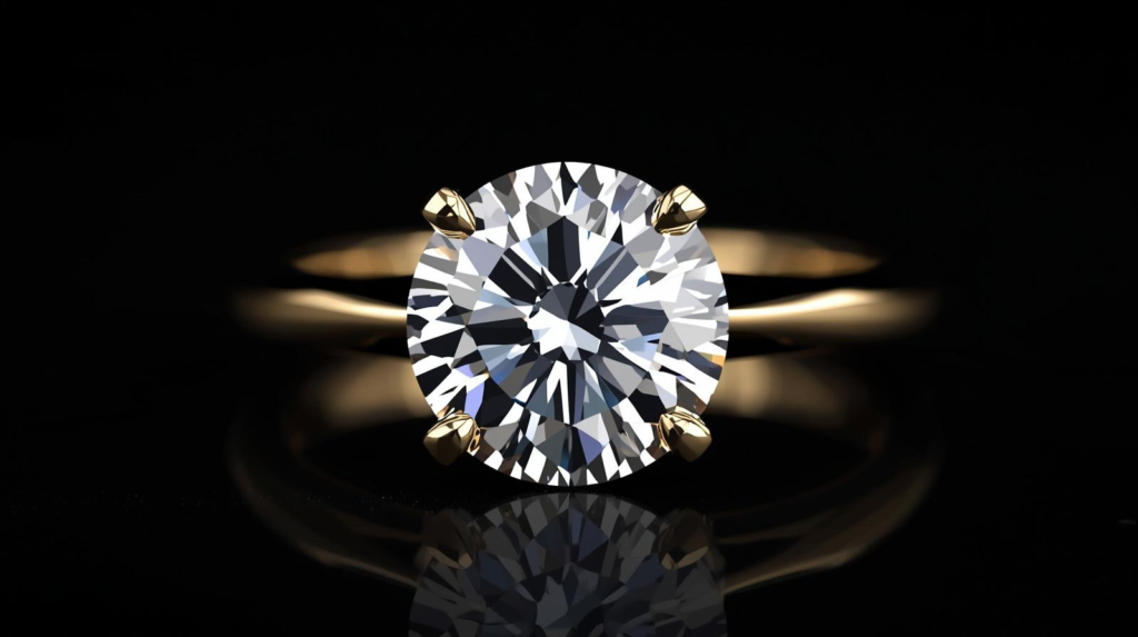 IGI certified lab diamond engagement ring Dubai