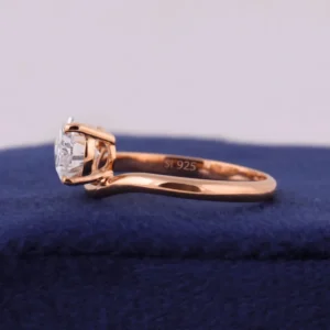 2.5 CT Pear Cut Lab-Grown Diamond Engagement Ring in 14k/18k Yellow Gold