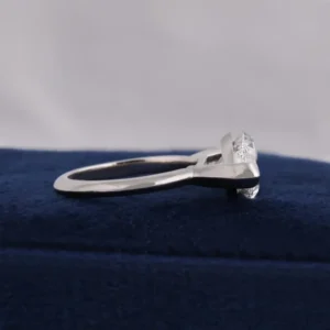 2.5CT Marquise Cut Lab Grown Diamond Engagement Ring in 14K White Gold