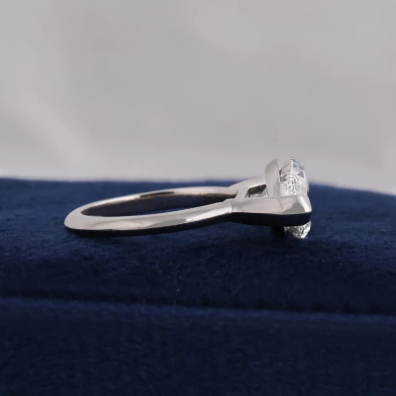 2.5CT Marquise Cut Lab Grown Diamond Engagement Ring in 14K White Gold 10 2.5CT Marquise Cut Lab Grown Diamond Engagement Ring in 14K White Gold - Image 10