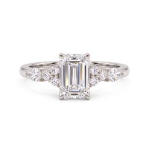 5.00 CT Emerald Cut IGI Certified Lab-Grown Diamond Engagement Ring in 14K Yellow Gold | E VVS2