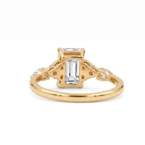 5.00 CT Emerald Cut IGI Certified Lab-Grown Diamond Engagement Ring in 14K Yellow Gold | E VVS2