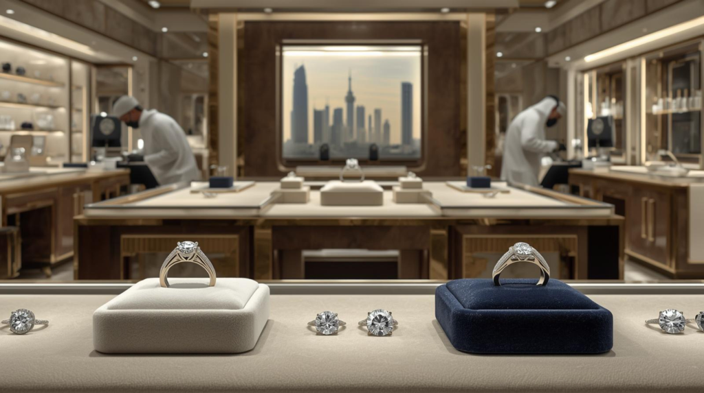 Dubai Jewel Factory luxury diamond jewelry showroom and manufacturing team in Dubai UAE