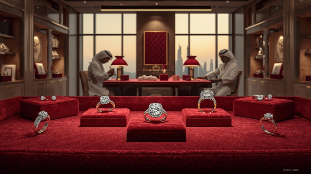 Dubai Jewel Factory luxury diamond jewelry showroom and manufacturing team in Dubai UAE