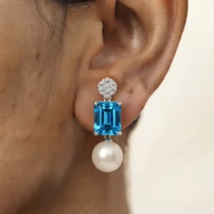 Blue Topaz Earrings