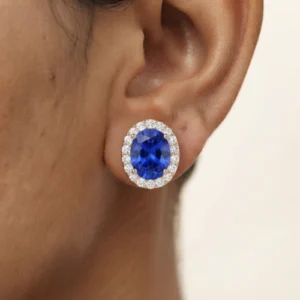 Blue Sapphire Earrings