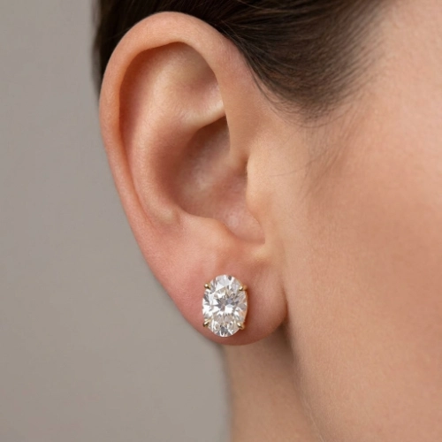 White Topaz Earrings