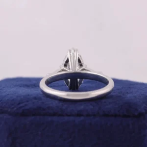 2.20 CT Marquise Cut IGI Certified Lab-Created Diamond Ring in 14K Yellow Gold – E Color VVS2